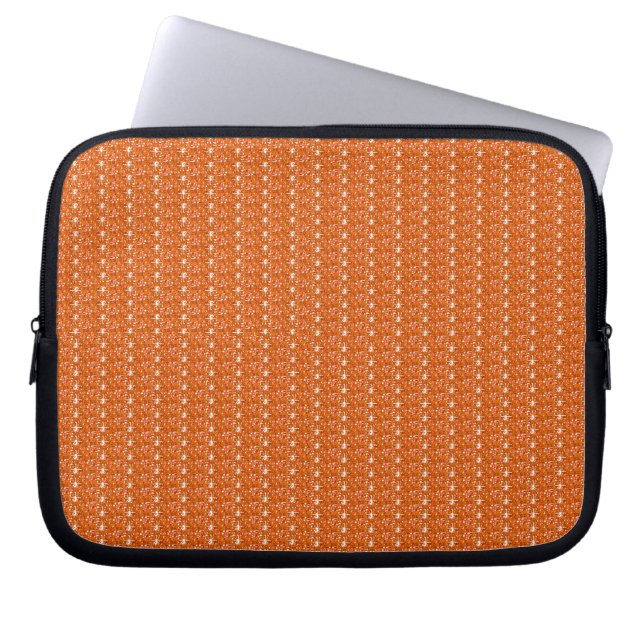 Laptop Sleeve Orange Glitzer (Vorderseite)