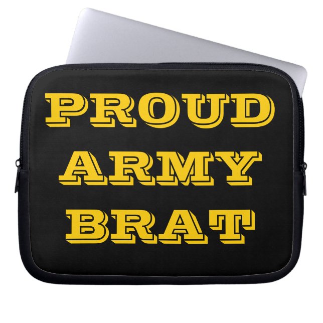 Laptop Sleeve Proud Army Brat (Vorderseite)