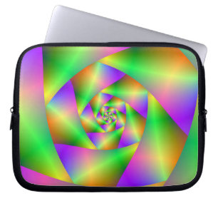 Laptop Sleeve Psychedelic Spiral