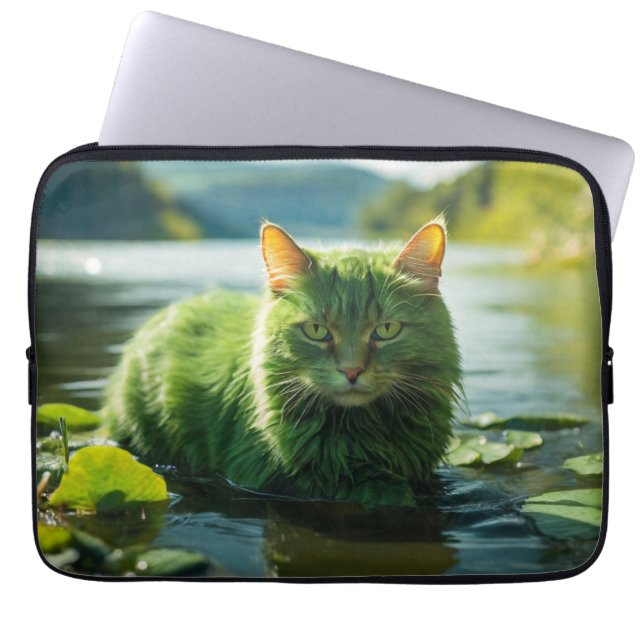 Laptop Sleeve - Stilvolles Cat Design (Vorderseite)