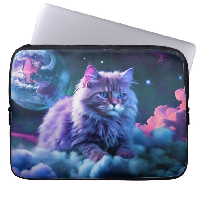 Laptop Sleeve - Stilvolles Cat Design (Vorderseite)