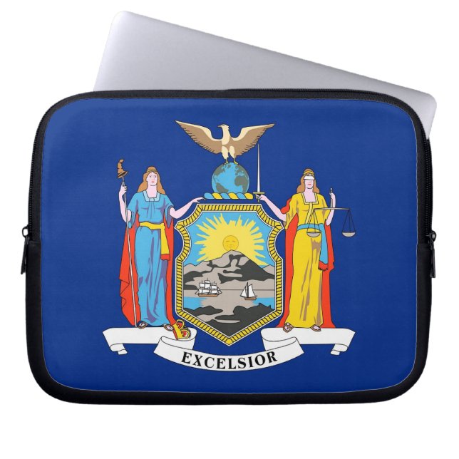 Laptop Sleeve unter der Flagge des Staates New Yor (Vorderseite)