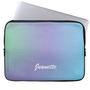 Laptop-Tischleeve Pastelblau Lila Laptopschutzhülle