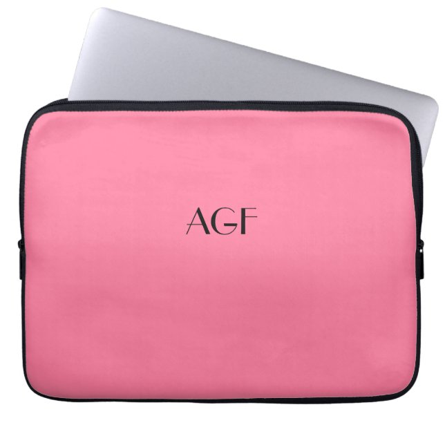Laptophülsenmonogramm für 13" Laptop, #241 Laptopschutzhülle (Vorderseite)