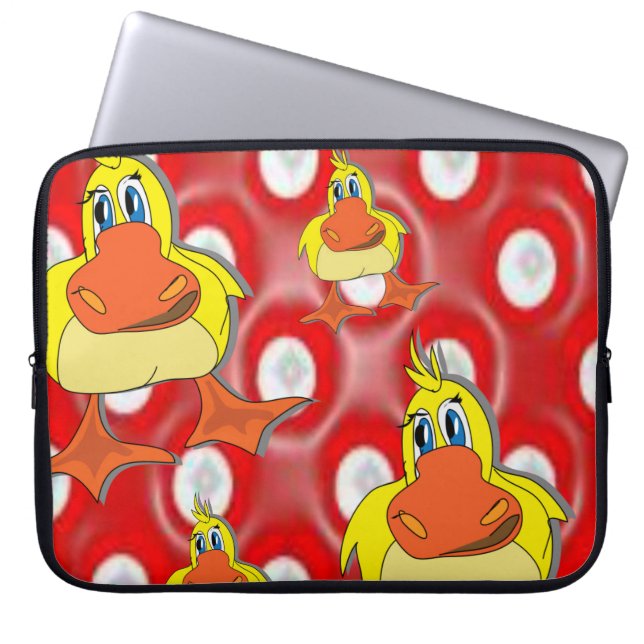 Laptoptasche Ente Laptopschutzhülle (Vorderseite)