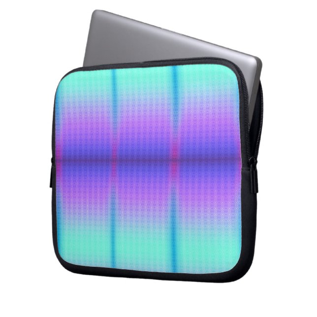 Laptoptasche mit einem lebendigen geometrischen De Laptopschutzhülle (Vorderseite Links)