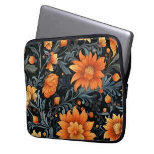 Laptoptasche mit lebendigem Orange und Gelb Laptopschutzhülle