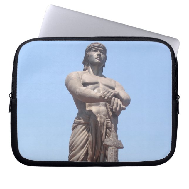 Lapu-Statue Laptopschutzhülle (Vorderseite)