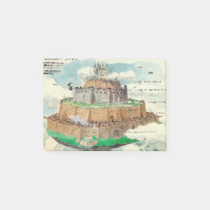 Laputa Konzept Kunst Post-it Klebezettel