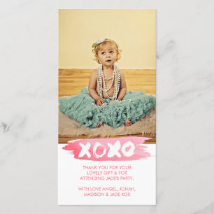 L'aquarelle de XOXO embrasse le carte photo de