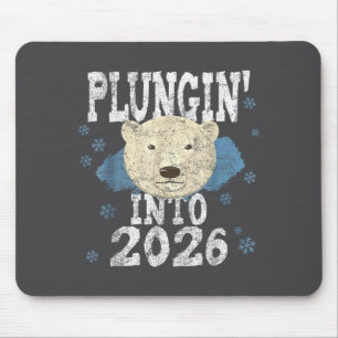 Lar Bear Plunge - Eintauchen in das kalte neue Jah Mousepad