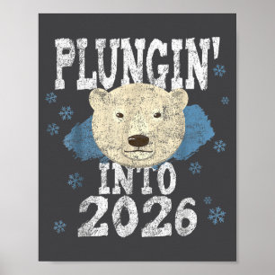 Lar Bear Plunge - Eintauchen in das kalte Neujahr  Poster
