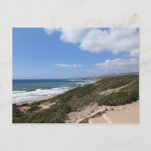 Lara Beach, Paphos, Zypern Postkarte (Vorderseite)