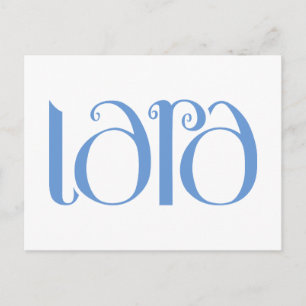 Lara blue Postcard Postkarte