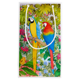 L'ara d'aquarelle Parrots le sac de cadeau