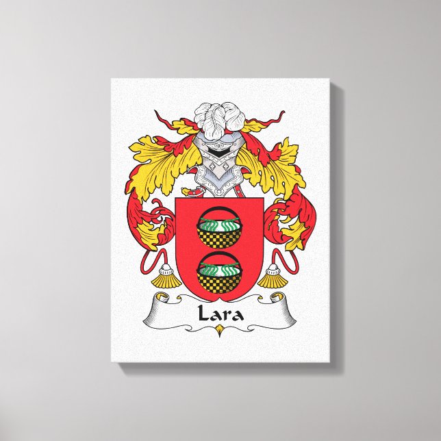 Lara Familienwappen Leinwanddruck (Vorderseite)