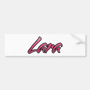 Lara verblasst pink Aufkleber Sticker Autoaufkleber