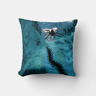 L'araignée et le mille-pattes bleu Coussin jetable
