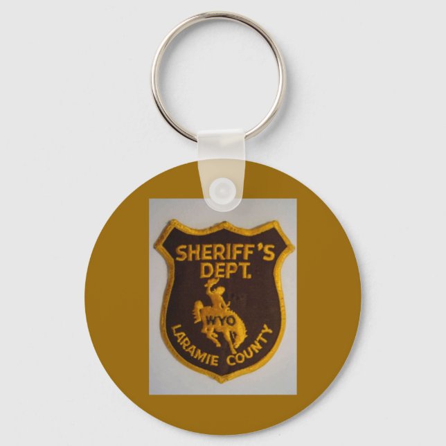 Laramie Landkreis Sheriffs Dept-Schlüsselanhänger Schlüsselanhänger (Vorderseite)