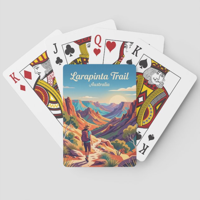 Larapinta Trail Australien Spielkarten (Rückseite)