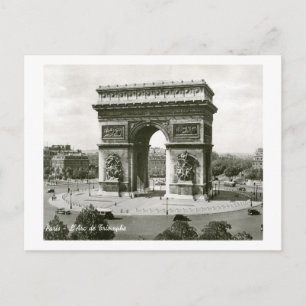 L'Arc de Triomphe, Paris Frankreich Vintage Postkarte