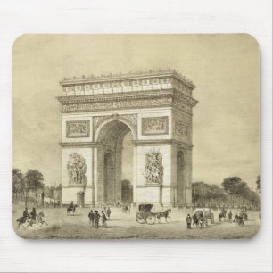 L'Arc de Triomphe, Paris, graviert von Auguste Bry Mousepad