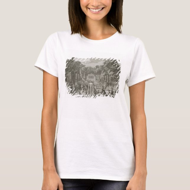 L'Arc de Triomphe, Versailles (Gravieren) T-Shirt (Vorderseite)