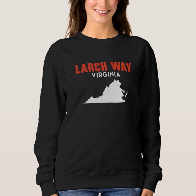 Larch Way Washington USA State America Travel Wash Sweatshirt (Vorderseite)