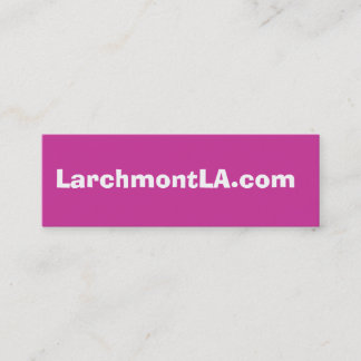 LarchmontLA.com auf Facebook (Rosa) Mini Visitenkarte