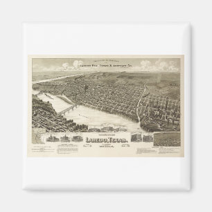Laredo Texas 1890 Magnet