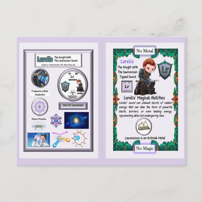 Larelis - Ritter Lawrencium Sword Postkarte (Vorderseite)
