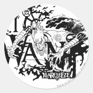 Larfleeze - Agent-Orange 13 Runder Aufkleber