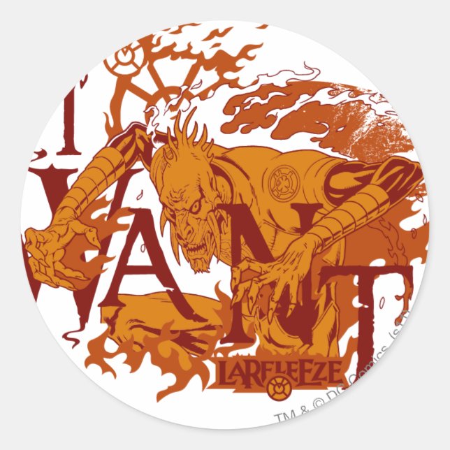 Larfleze - Agent Orange 12 Runder Aufkleber (Vorderseite)