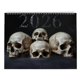 Large 2026 Skull Art Calendar Kalender