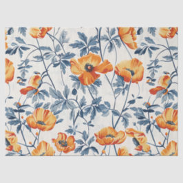 Large Art Nouvea California Poppies - 10lb, 17"x23 Seidenpapier