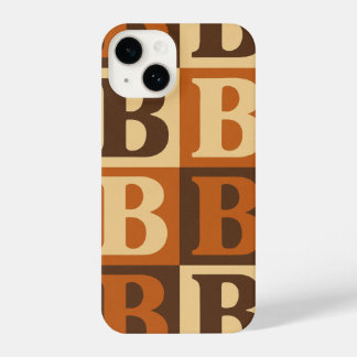 “Large B Graphic Phone Case, Stylish Protector” iPhone 14 Hülle