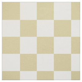 Large, Beige Checkers Pattern Fabric Stoff