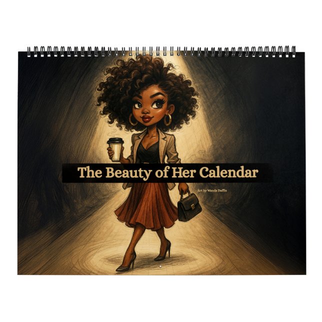 Large Black Woman Calendar 2026 Kalender (Titelbild)