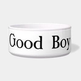 Large Ceramic Good Boy Pet Bowl for Your Good Boy Napf