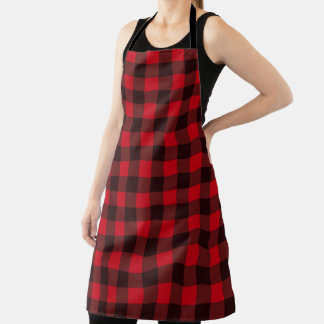 Large Checkered Apron Schürze