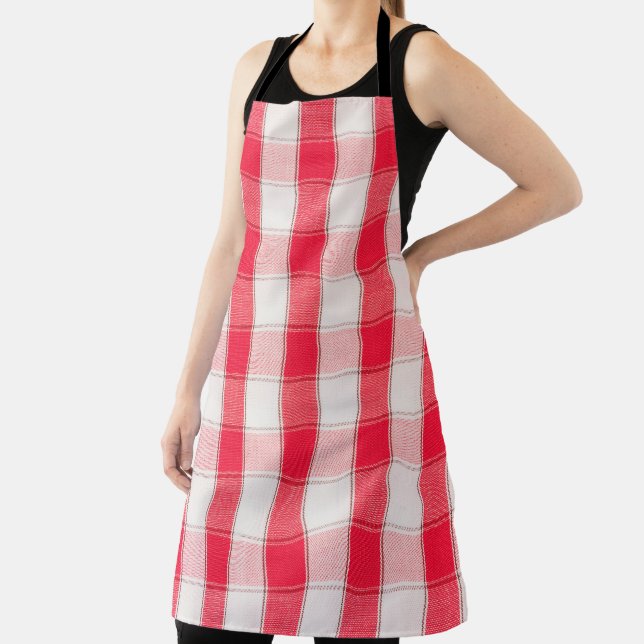 Large Checkered Apron Schürze (InSitu)