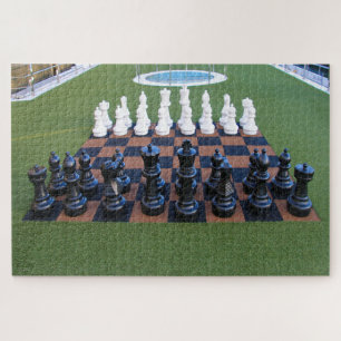 Large chess set on cruship