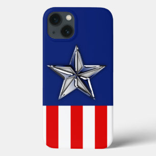 Large Chrome Like Silver Star on Colors title_seo2