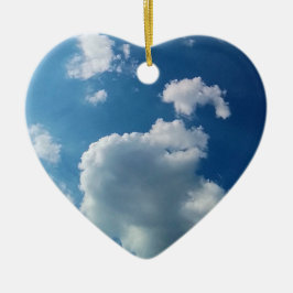 Large cloud keramik ornament