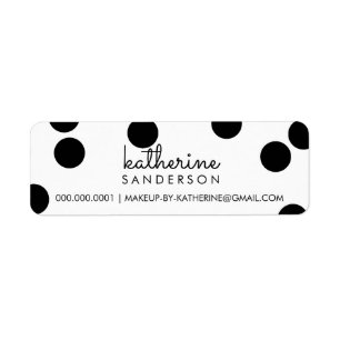 LARGE CONFETTI SPOT Modernes, fett schwarz-weiß