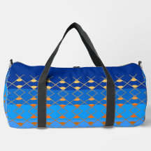 Large Duffel Bag - Diamond Gradient Edge