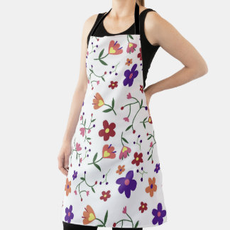 Large Floral Apron Schürze