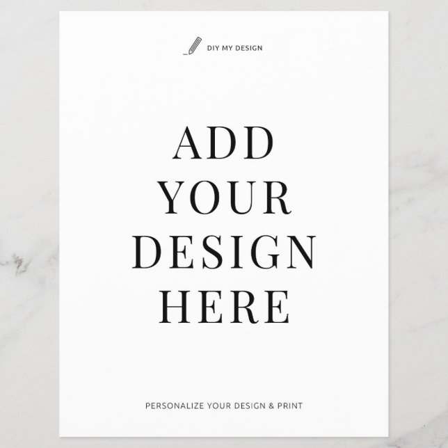 Large Flyer Printing 8.5x11" Business Flat Leaflet (Vorne)