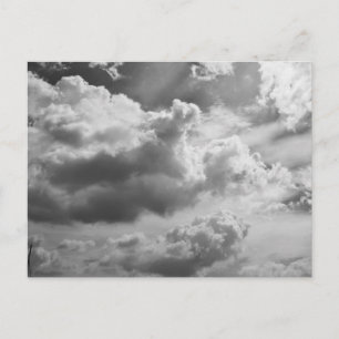 Large Gray Cloud Sky Postkarte