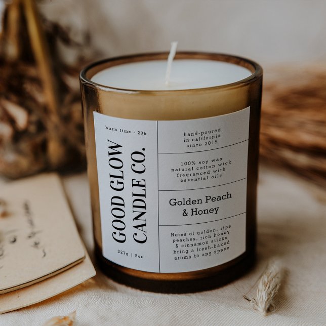 Large Logo Candle Jar Product Label Stickers (Von Creator hochgeladen)